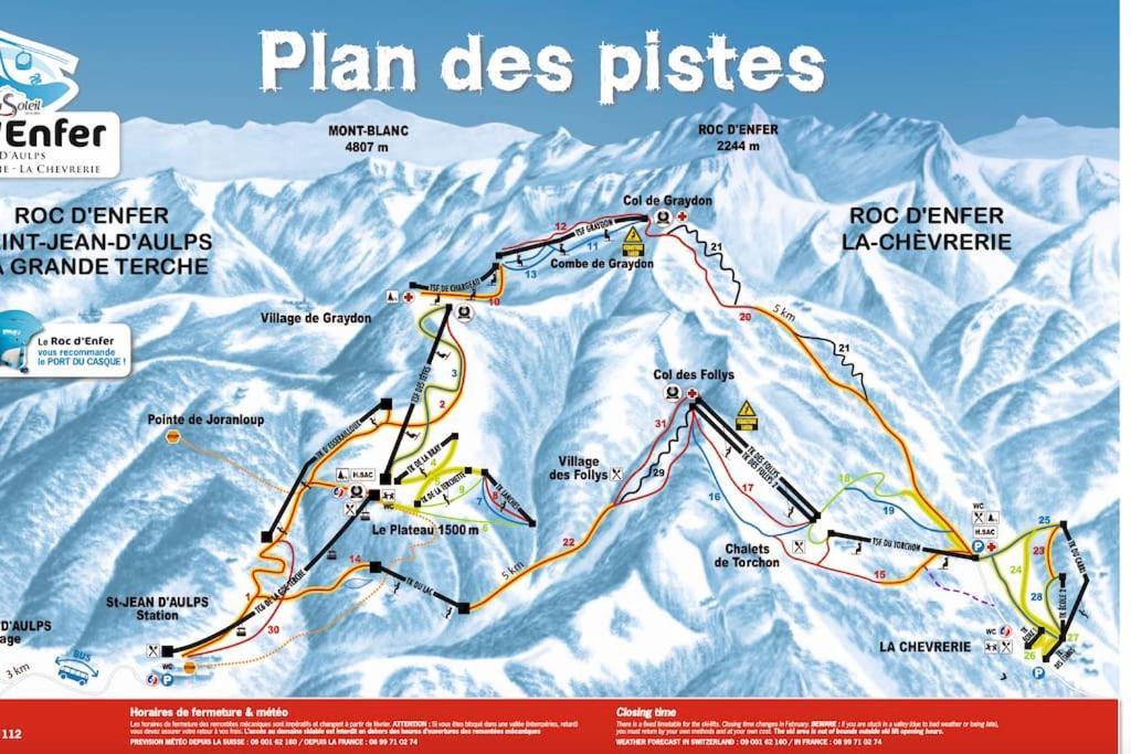 Dans Residence Neuve Le Snow Roc Sur Les Pistes, Grand Studio Cosy 5 Pers Avec Terrasse Panoramique, Sauna, Wifi Saint-Jean-dʼAulps Exterior foto