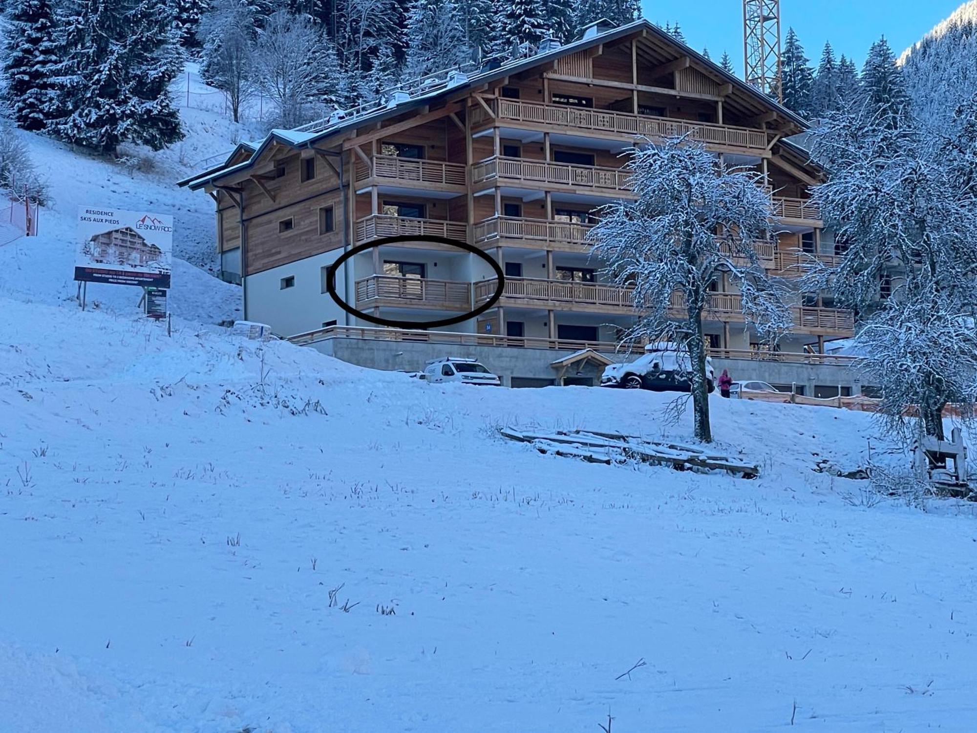 Dans Residence Neuve Le Snow Roc Sur Les Pistes, Grand Studio Cosy 5 Pers Avec Terrasse Panoramique, Sauna, Wifi Saint-Jean-dʼAulps Exterior foto