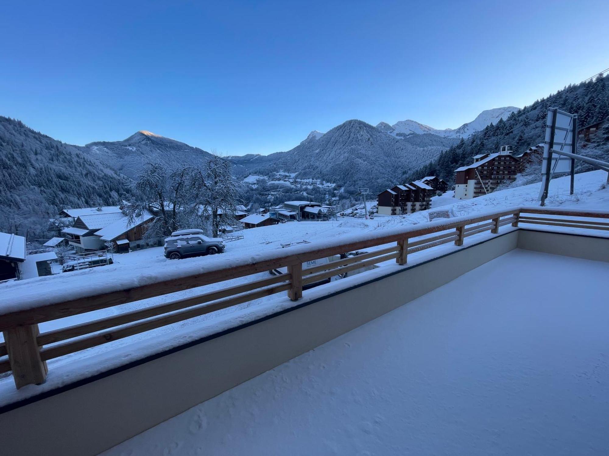 Dans Residence Neuve Le Snow Roc Sur Les Pistes, Grand Studio Cosy 5 Pers Avec Terrasse Panoramique, Sauna, Wifi Saint-Jean-dʼAulps Exterior foto