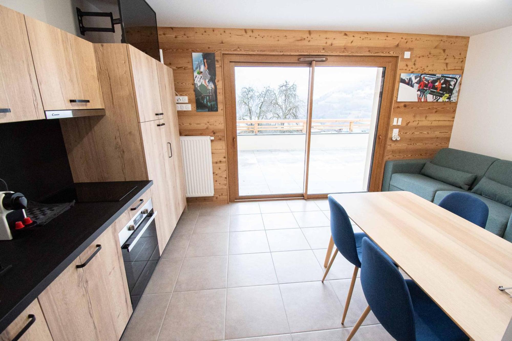 Dans Residence Neuve Le Snow Roc Sur Les Pistes, Grand Studio Cosy 5 Pers Avec Terrasse Panoramique, Sauna, Wifi Saint-Jean-dʼAulps Exterior foto