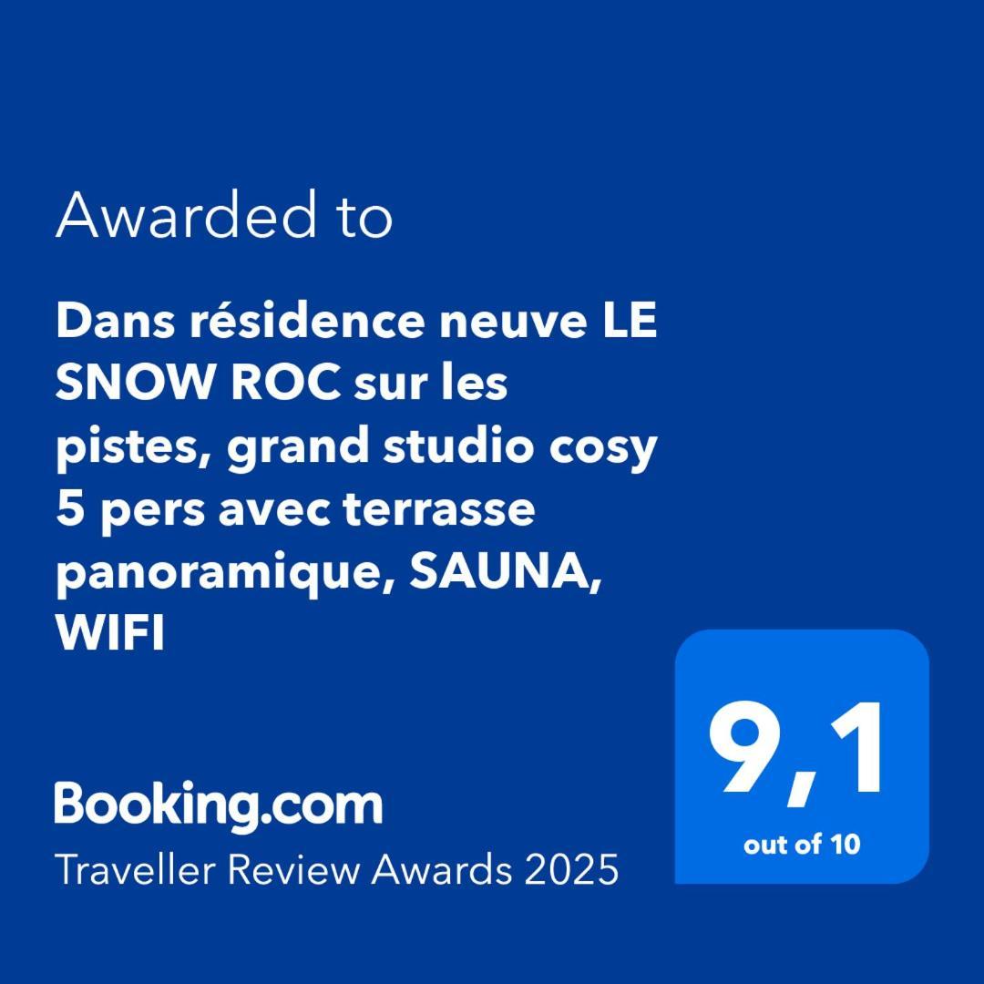 Dans Residence Neuve Le Snow Roc Sur Les Pistes, Grand Studio Cosy 5 Pers Avec Terrasse Panoramique, Sauna, Wifi Saint-Jean-dʼAulps Exterior foto